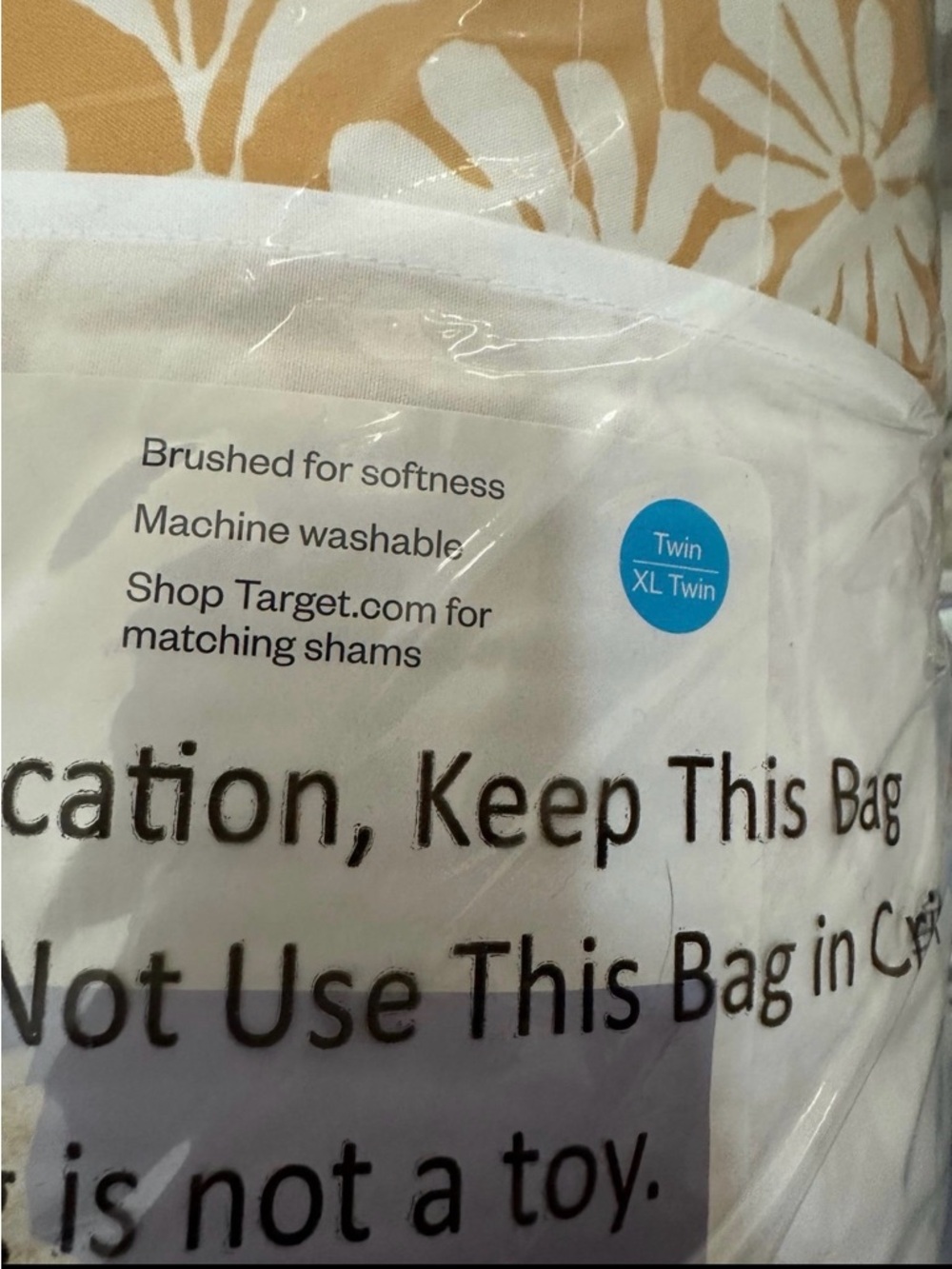 Essentials Reversible Microfiber Comforter -Floral - Picture 3 of 6